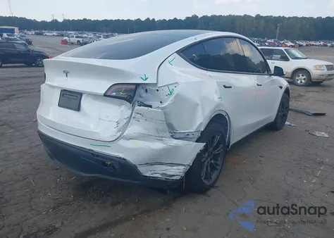 2025 Tesla Model Y Long Range Dual Motor All-Wheel Drive из США, поврежденный, VIN 7SAYGDEE0SA370590